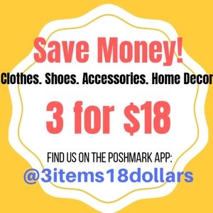 3 items for Only $18